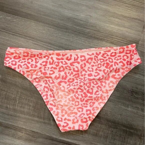 CUPSHE Sweet Leopard Classic Hipster Bikini Bottoms Women Large Pink Orange NWT - Picture 4 of 6